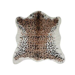 Luxe Home Decor Classic Faux Hide Rug | 1-Piece | El paso leopard | 4.25'x'5